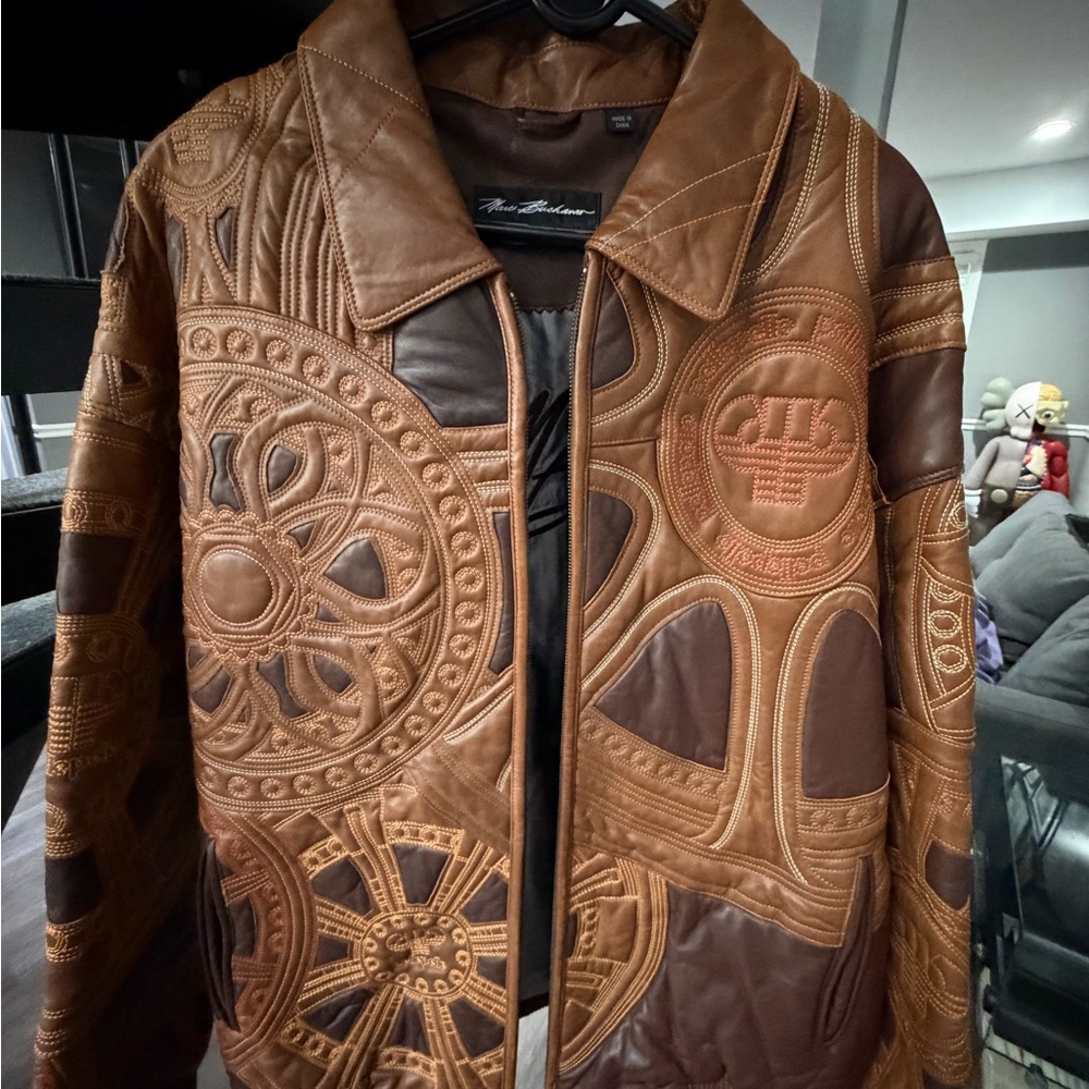 Pelle Pelle Brown Leather Bomber Jacket